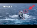 Helicopter RESCUE Passenger From Ship Cause By Heavy Storm Real Footage
