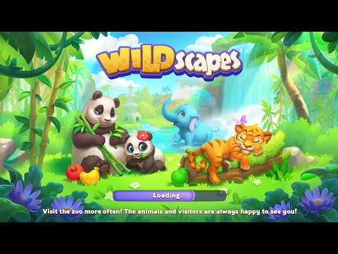 WILDscapes GamePlay | Day - 1 | Lvl 1 - 50 Completed | New Animals | 🐼 🐯 🐘 🐦