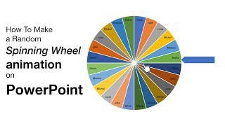 How to make a random picker wheel animation on PowerPoint