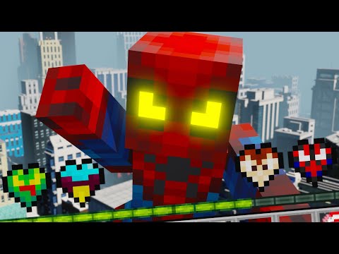 ZMDE - Minecraft but Spiderman Custom Hearts