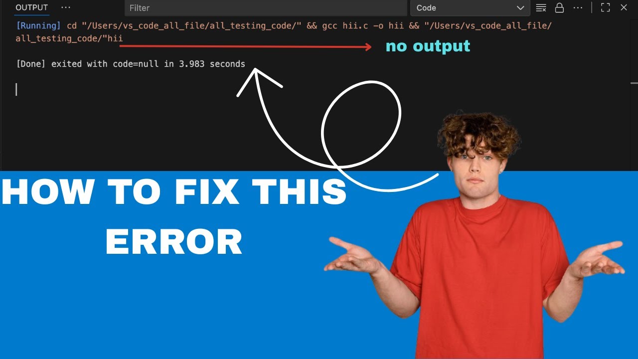 🔧 Fix “No Output” Error in VS Code When Running C Programs,Complete Solution 💻 #VSCode #CProgramming