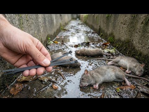 I’ve Never Seen This Shocking Trick Before! Use cable ties to deal with mice in your home