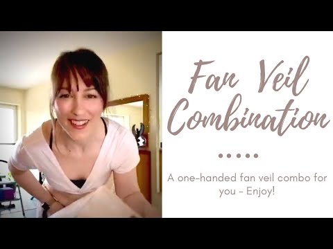 Khalida Online - One-handed belly dance fan veils combination tutorial