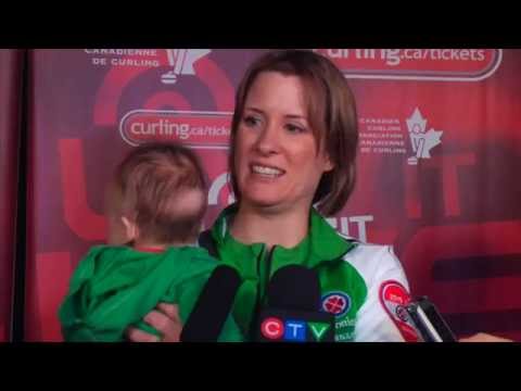 Draw 7 Media Scrum - 2015 Scotties Tournament of Hearts