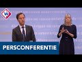 Nieuwe coronamaatregelen aangekondigd tijdens persconferentie Rutte en De Jonge