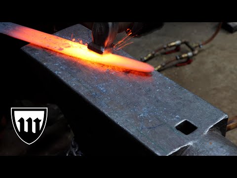 Forging a long sword, part 1, forging the blade.