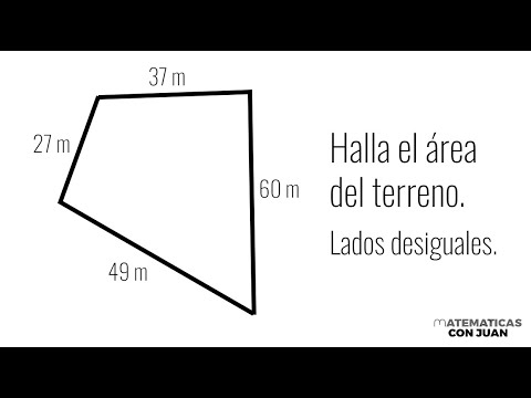 METROS CUADRADOS DE TERRENO CON LADOS DESIGUALES