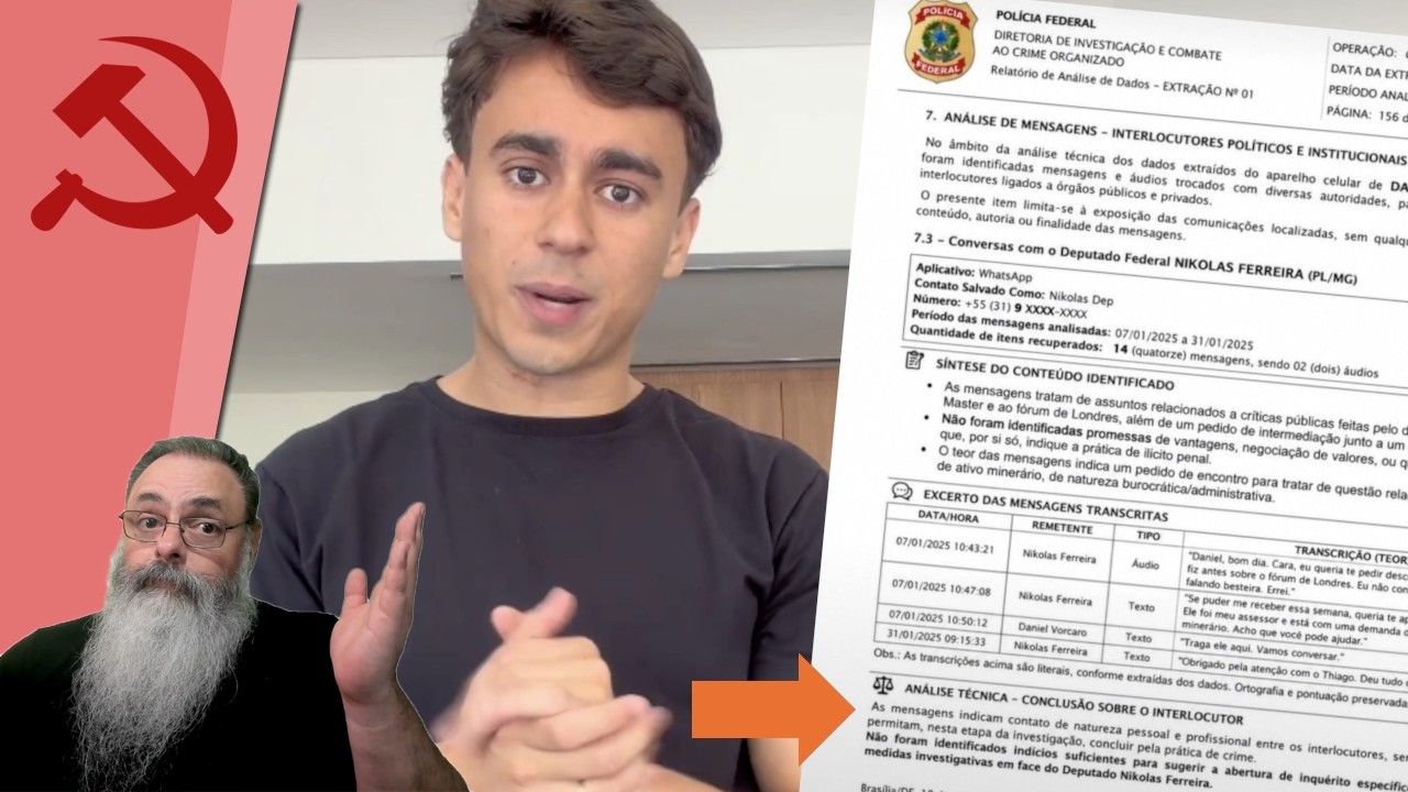 ESQUERDA tenta ENVOLVER o NIKOLAS mas esquece que CORRUPÇÃO é COISA que ACONTECE com GOVERNO
