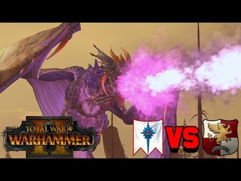 High Elves vs. Empire - EPIC DRAGON PARTY! | Total War: Warhammer 2