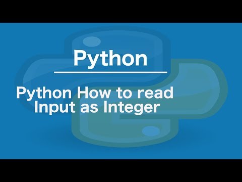 Python How To Read Input As Integer