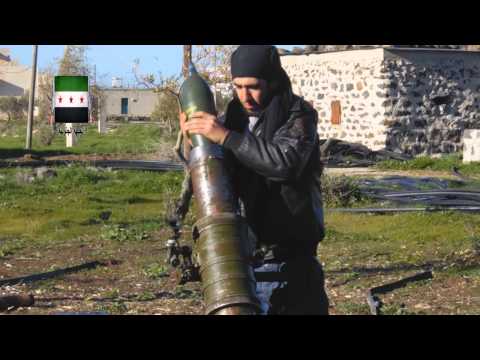 استهداف قوات النظام بقذائف الهاون من قبل لواء العز على جبهة تلة غرين في ريف درعا