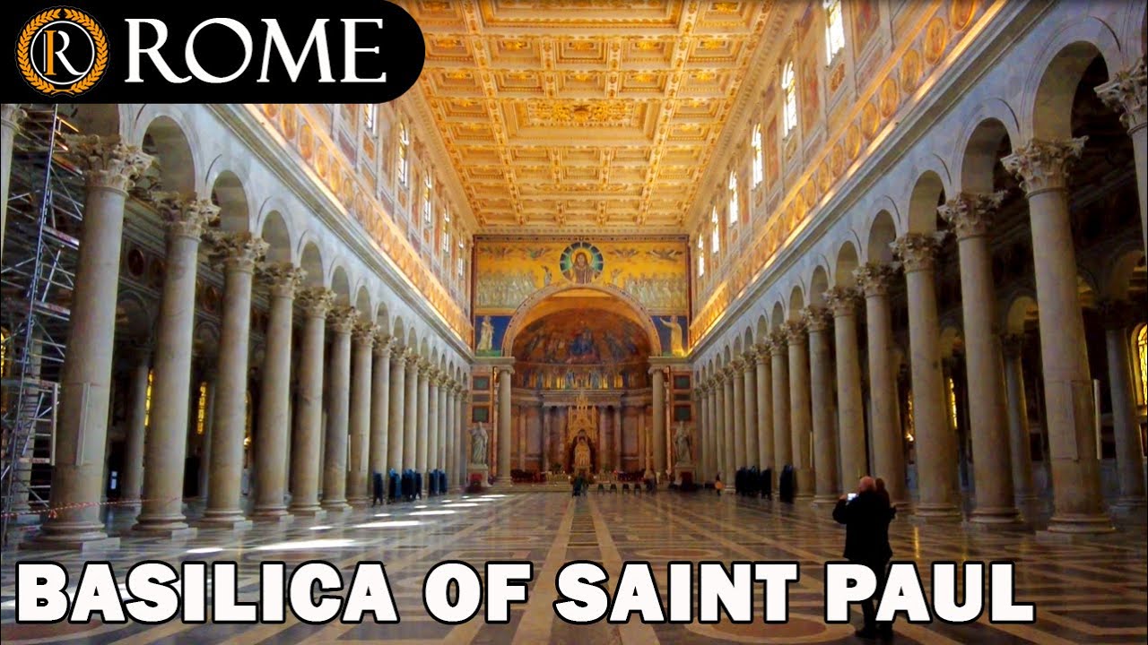 Basilica di San Paolo Fuori le Mura is a majestic basilica celebrated for its serene cloisters and extraordinary artistic heritage.