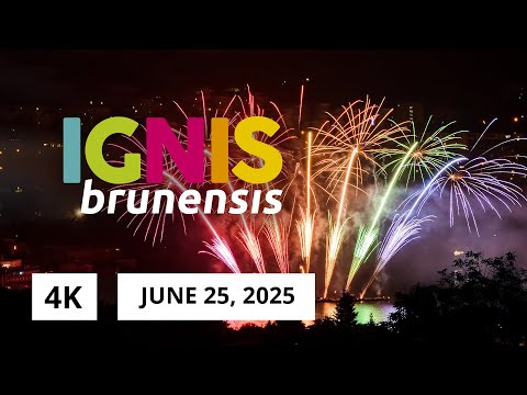 4K IGNIS BRUNENSIS 25.06.2025 OFFICIAL / ohňostroj CZE fireworks / Brno přehrada lake