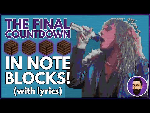 Europe - The Final Countdown ♪ Minecraft Note Block Song (Lyrics)