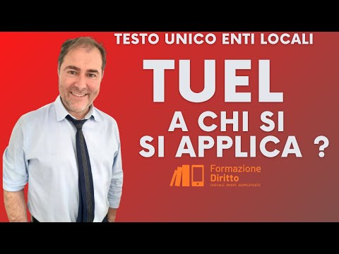 CONSOLIDATED TEXT FOR LOCAL AUTHORITIES: Who does it apply to?