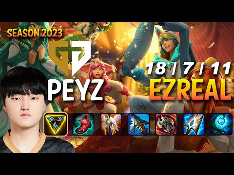 GEN Peyz EZREAL vs ASHE ADC - Patch 13.15 KR Ranked