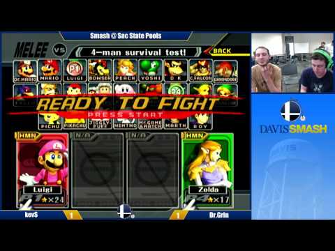 SSS Pools: kev$ (Luigi) vs. Dr. Grin (Sheik)