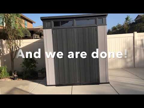 Costco Keter 7x7 Artisan DuoTechco Shed. Building our shed in timelapse.| Build with us!