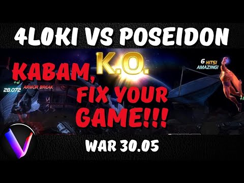 4Loki vs Poseidon War 30.05 Bugs! Bugs! Bugs! Parry and Dex...6 Star Archangel MCoC