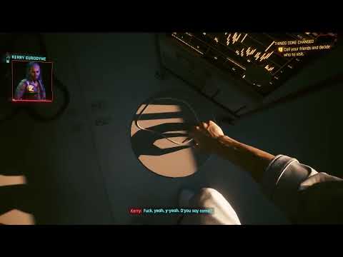 Cyberpunk 2077: Phantom Liberty V calls his friends after 2 years coma