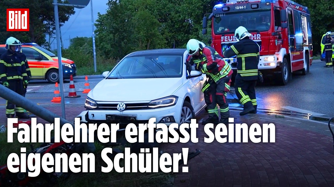 BRANDENBURG: Fahrlehrer erfasst plötzlich jugendlichen Fahrschüler – Polizei ermittelt!