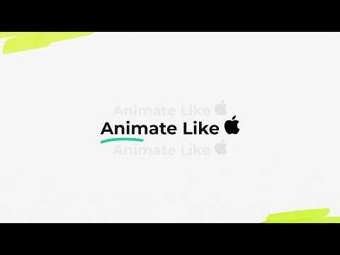 Apple Style Text Animations - After Effects Tutorial