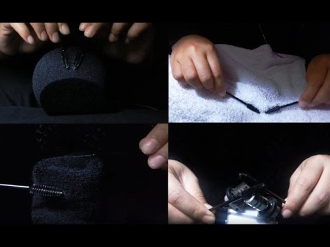 ASMR Compilations - 1 Hour of Mic Brushing with Mascara Wands