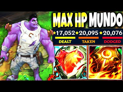 FORCE THEM TO FF with My MAX HP MUNDO Season 13 Build Guide 🔥 LoL Top Dr Mundo s13 Gameplay