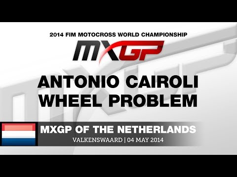 MXGP of the Netherlands 2014 Antonio Cairoli Wheel Problem - Motocross