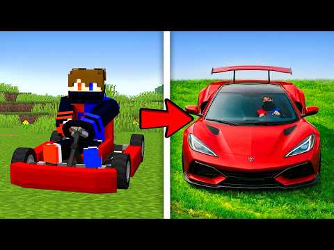 DIRT CAR to REALISTIC CAR in Minecraft