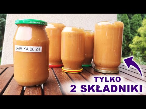 Dżem jabłkowy na zimę z 2 składników 🍎🍏🍯 #apple #jar #jam #jabłka #przetwory