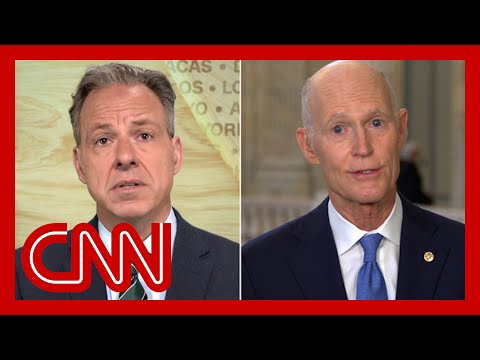 Rick Scott invoked Jake Tapper 8 times in a 10-minute interview. Hear Tapper
