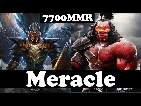 Meracle 7700 MMR Plays Axe And Dragon Knight - Dota 2