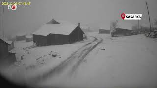 Sakarya'nın Yüksek Kesimleri Beyaza Büründü