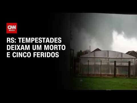 Ciclone-bomba: RS tem um morto, cinco feridos e 118 cidades com danos | LIVE CNN