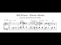 Bill Evans - Detour Ahead - Piano Transcription (Sheet Music in Description)