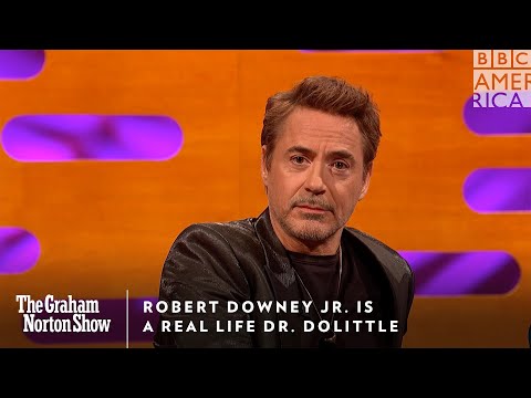ロバート・ダウニーJr.が実在のドリトル博士に｜グラハム・ノートン・ショー｜金曜@夜11時｜BBCアメリカ (Robert Downey Jr. is a Real Life Dr. Dolittle | The Graham Norton Show | Friday @ 11pm | BBC America)