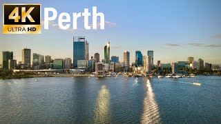 Perth CBD, Western Australia (4K drone)