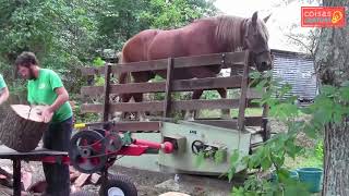 Rachador de lenha caseiro - Rachador de lenha com Cavalo #Coisas Criativas