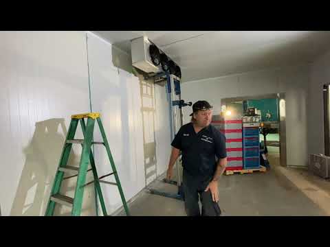 Walk in cooler layout and install