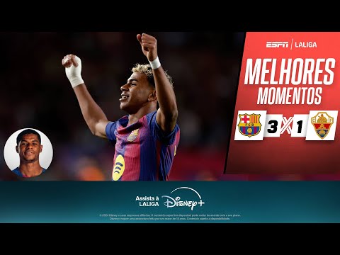 Gols e lances de Barcelona x Elche
