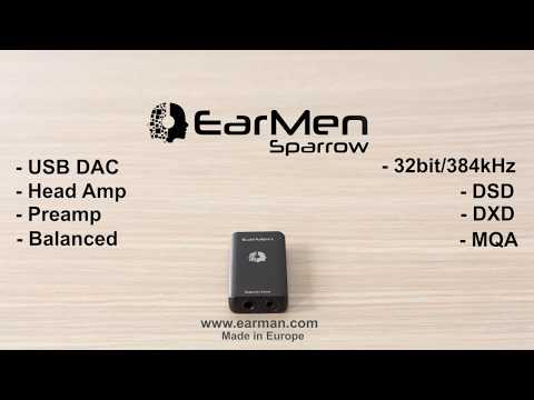 High-performance Pocket-friendly USB DAC + Preamp + Headphone Amp - Sparrow by EarMen