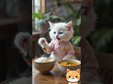 miv noj mov #cats #eating #yummy #food