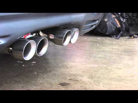 XSPower Exhaust Corvette C5 behind JBA Shorty Headers