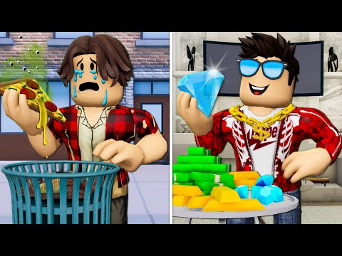 Poor Kid Went From Broke To Billionaire! A Roblox Movie