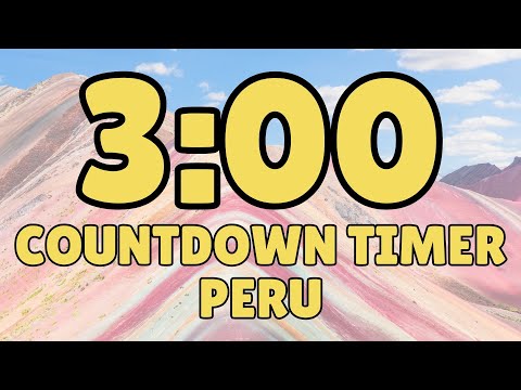 3 Minute Countdown Timer for Spanish Classroom Views of Peru