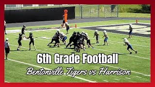 Bentonville Tigers vs Harrison AR 6th Grade  Football Team