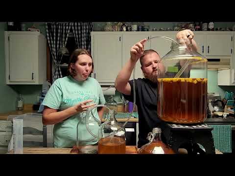 6 GALLONS OF MEAD!! First Racking of our Mango Mead!