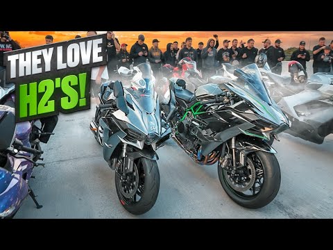 Riding My 352HP Ninja H2 to MOTORCYCLE MEETUP!
