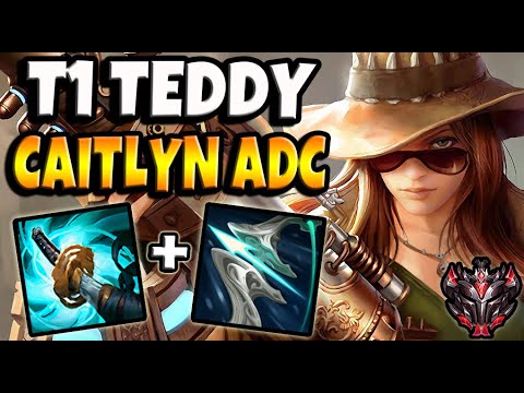 T1 Teddy CAITLYN ADC vs JINX - Patch 11.8 Ranked Korea ✅